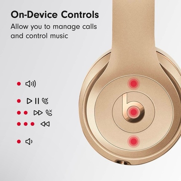 SOLD Gold Beats SOLO 3 On-Ear Wireless Bluetooth Headphones Brand New and Sealed - Picture 11 of 16